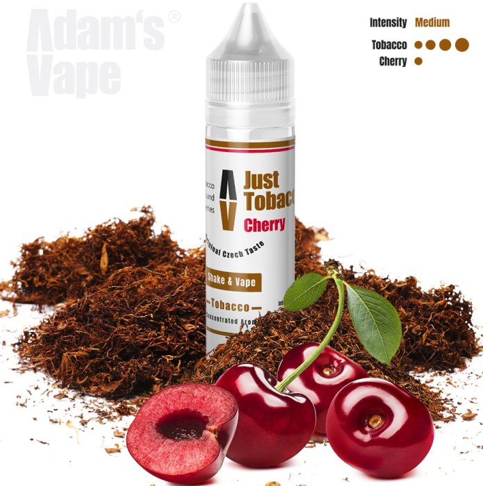 Příchuť Adams vape S&V: Just Tobacco Cherry (Tabák s třešní) 10ml