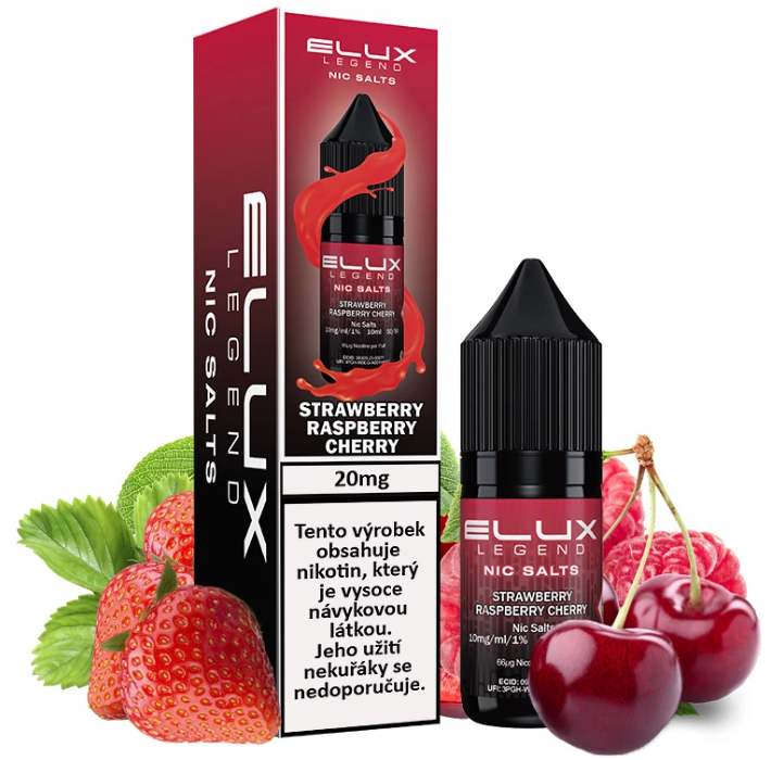 e-liquid Elux Legend Salts - Strawberry Raspberry Cherry (Jahoda, malina, třešeň) 20mg 10ml