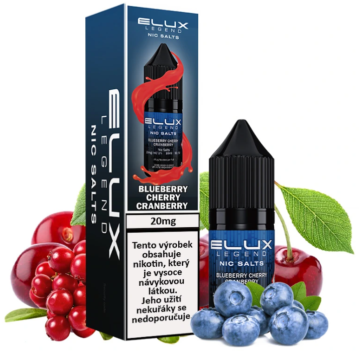 e-liquid Elux Legend Salts - Blueberry Cherry Cranberry (Borůvka, třešeň, brusinka) 20mg 10ml