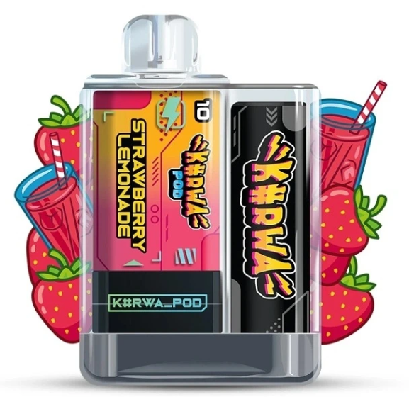 Kurwa Pod Starter Kit - Strawberry Lemonade (Jahodová limonáda) 20mg Jahodová limonáda