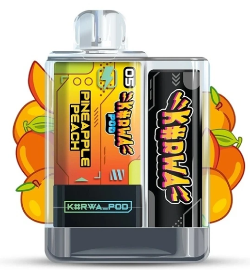 Kurwa Pod Starter Kit - Pineapple Peach (Ananas, broskev) 20mg Ananas, broskev