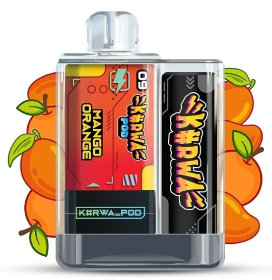 Kurwa Pod Starter Kit - Mango Orange (Mango, pomeranč) 20mg Mango, pomeranč
