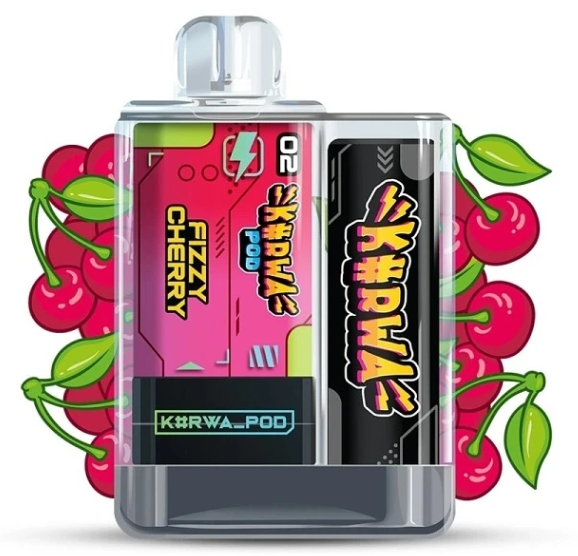Kurwa Pod Starter Kit - Fizzy Cherry (Třešňová limonáda) 20mg Třešňová limonáda