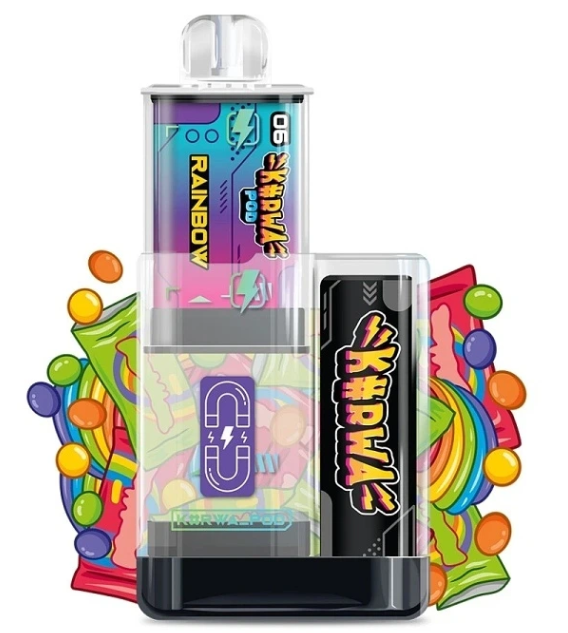 Kurwa Pod Kapsle 2ks – Rainbow (Citrusová směs s jahodou a černým rybízem) 20mg Citrusová směs s jahodou a černým rybízem