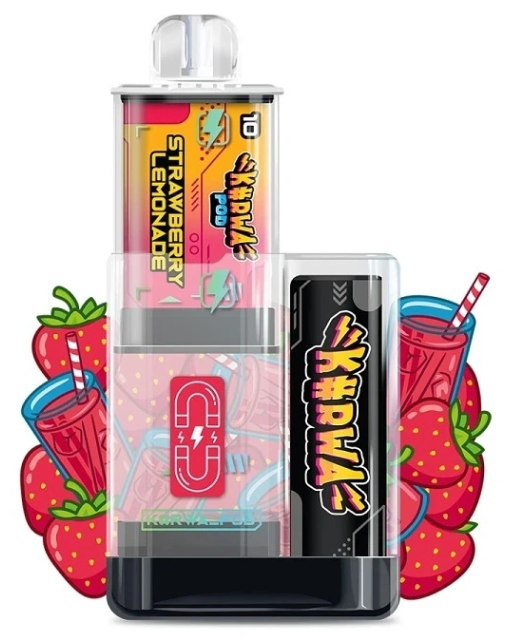 Kurwa Pod Kapsle 2ks – Strawberry Lemonade (Jahodová limonáda) 20mg Jahodová limonáda