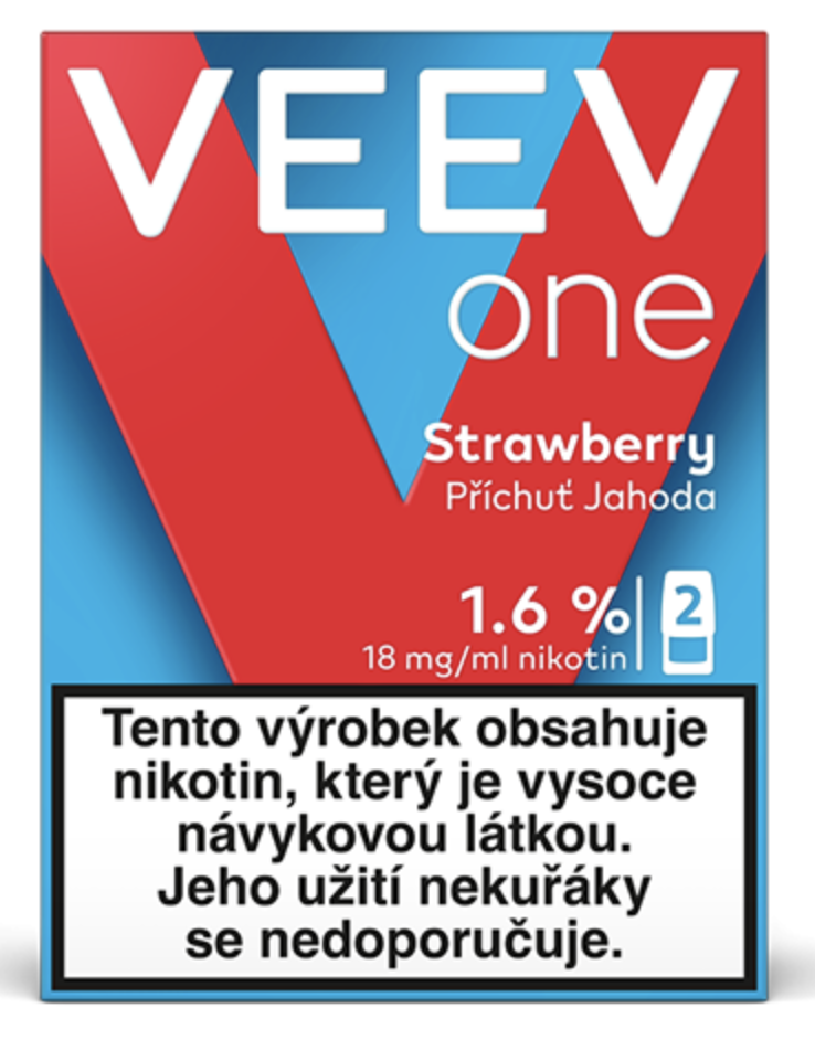 VEEV ONE náplň Strawberry 18mg - 2ks Jahoda