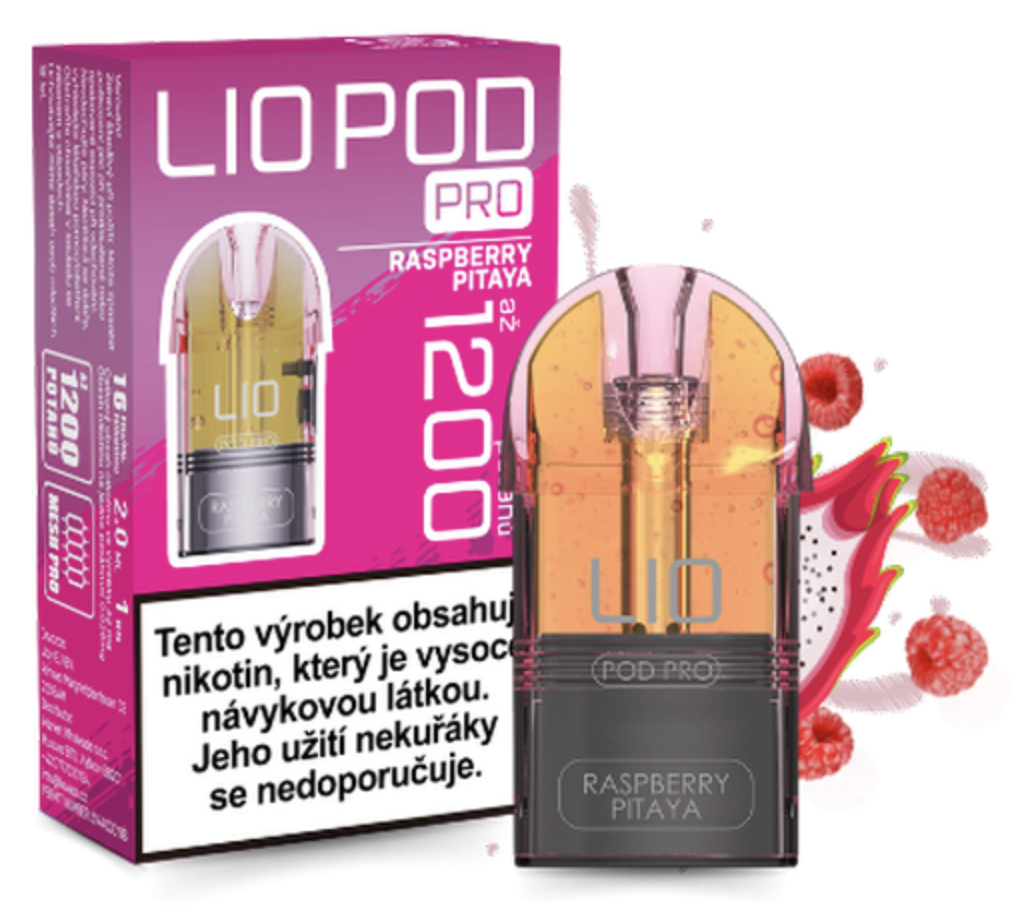 iJoy Lio POD PRO náplň Raspberry Pitaya (Dračí ovoce a malina) 16mg Dračí ovoce a malina