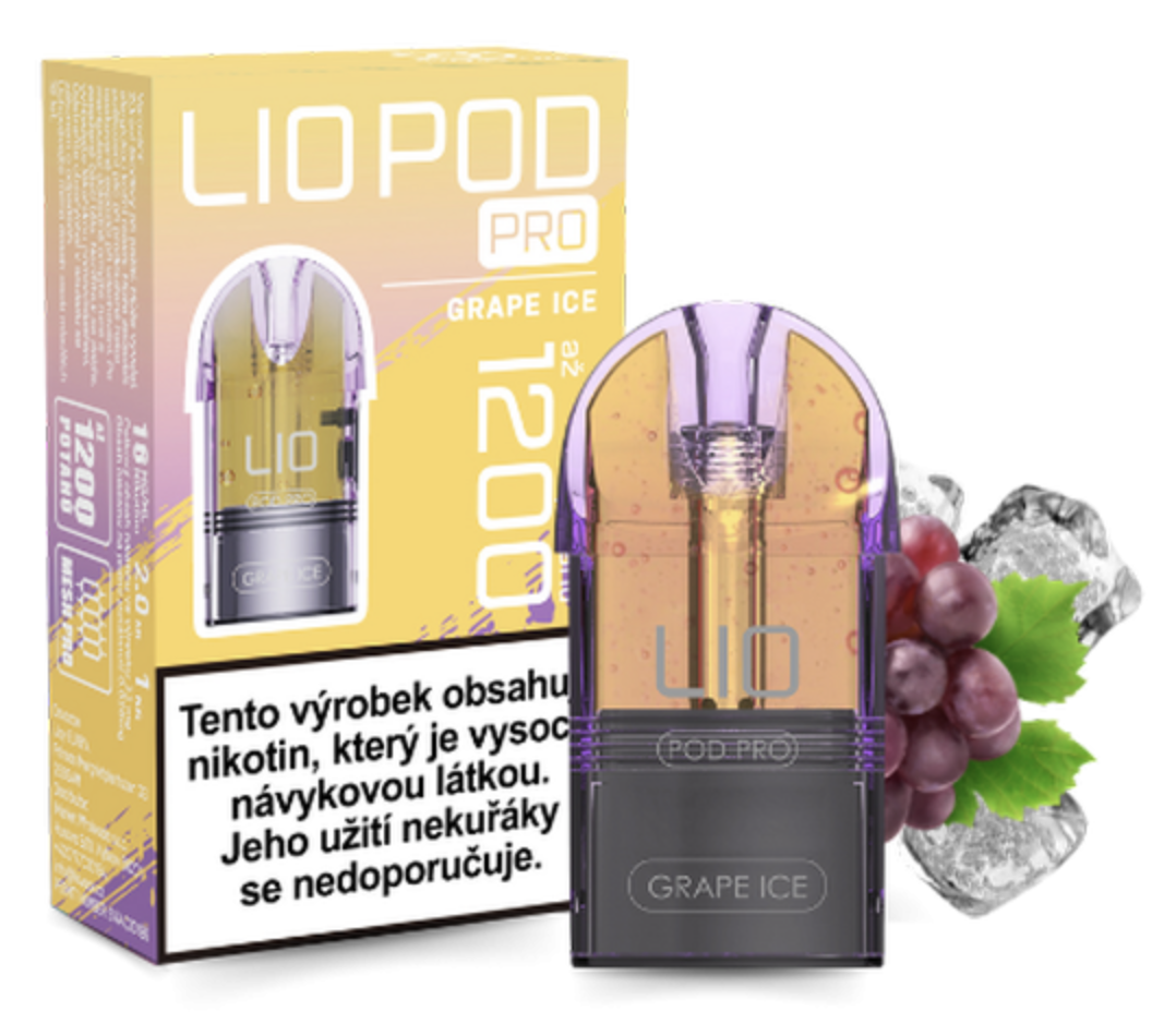 iJoy Lio POD PRO náplň Grape Ice (Chladivé hrozno) 16mg Chladivé hrozno