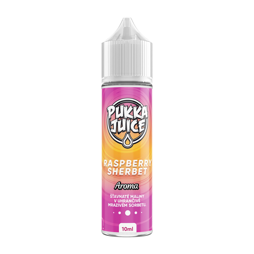 Příchuť Pukka Juice S&V: Raspberry Sherbet (Malinový sorbet) 10ml