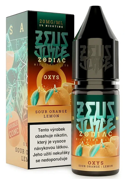 Zeus Juice Zodiac Salt - Oxys (Pomeranč, citron) 10ml 20mg Pomeranč, citron