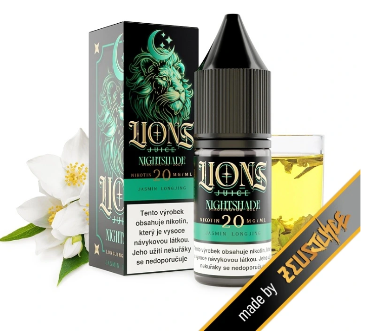 e-liquid Lions Juice Salt - Nightshade (Jasmínový čaj) 10ml Obsah nikotinu: 20 mg Jasmínový čaj