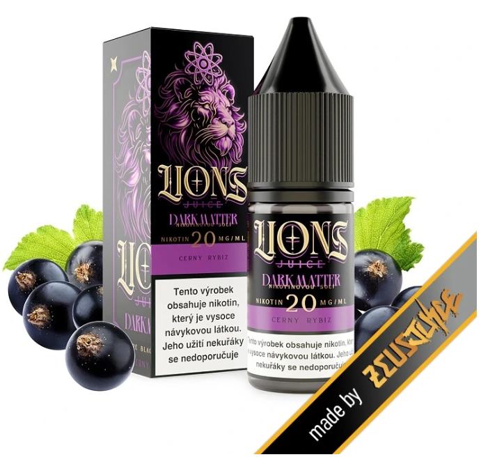 e-liquid Lions Juice Salt - Darkmatter (Černý rybíz) 10ml Obsah nikotinu: 10 mg Černý rybíz