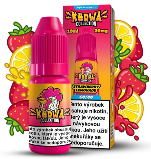 e-liquid Kurwa Collection - Strawberry Lemonade (Jahoda, citron) 10ml 20mg Jahoda, citron