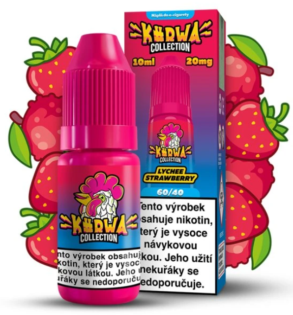 e-liquid Kurwa Collection - Lychee Strawberry (Liči, jahoda) 10ml 20mg Liči, jahoda