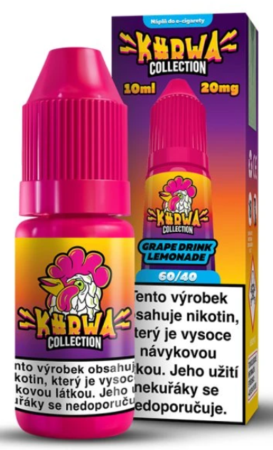 e-liquid Kurwa Collection – Grape Drink Lemonade (Citrusová limonáda s hrozny) 10ml 20mg Citrusová limonáda s hrozny