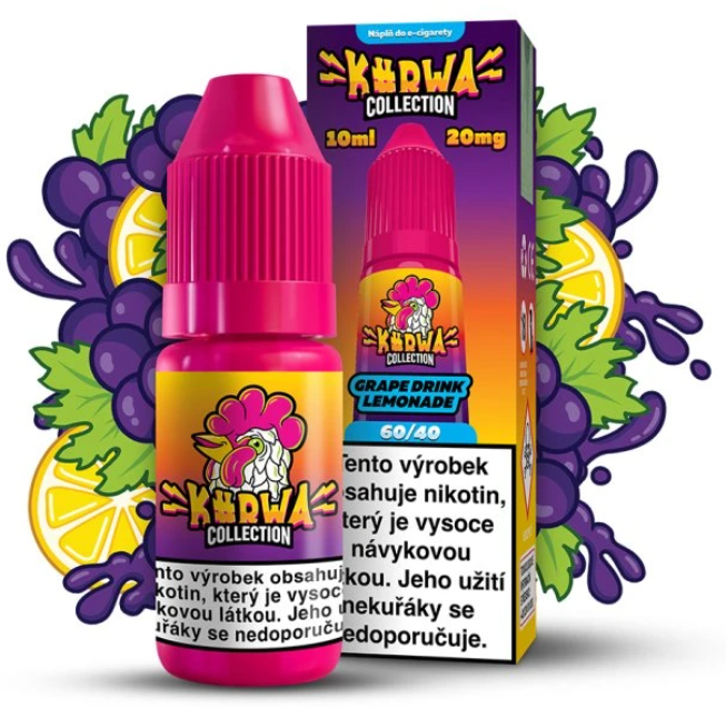 e-liquid Kurwa Collection - Grape Drink Lemonade (Citrusová limonáda s hrozny) 10ml 20mg Citrusová limonáda s hrozny