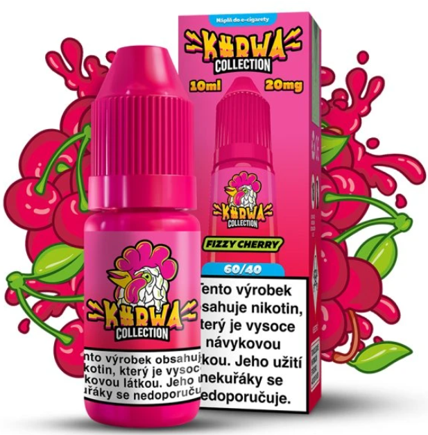 e-liquid Kurwa Collection - Fizzy Cherry (Třešňová limonáda) 10ml 20mg Třešňová limonáda