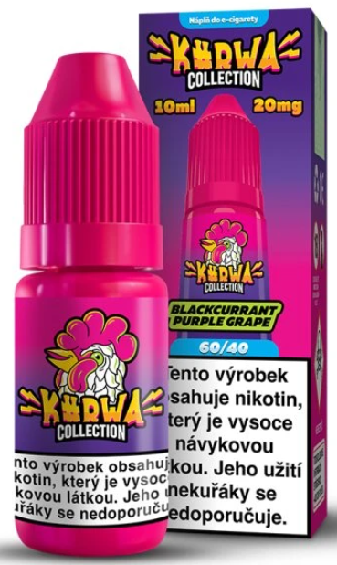 e-liquid Kurwa Collection – Blackcurrant Purple Grape (Černý rybíz, hrozno) 10ml 20mg Černý rybíz, hrozno