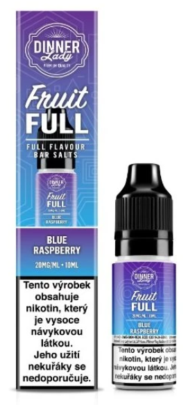 e-liquid Dinner Lady Bar Salts Fruit - FULL Blue Raspberry (Borůvka, malina) 10ml 20mg