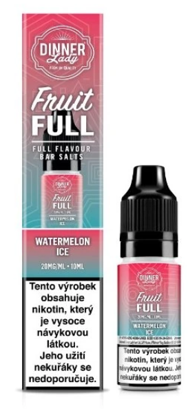e-liquid Dinner Lady Bar Salts Fruit - FULL Watermelon Ice (Chladivý meloun) 10ml 20mg