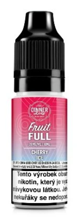 e-liquid Dinner Lady Bar Salts Fruit – FULL Cherry Ice (Chladivá třešeň) 10ml 20mg