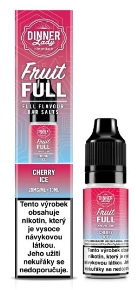 e-liquid Dinner Lady Bar Salts Fruit - FULL Cherry Ice (Chladivá třešeň) 10ml 20mg