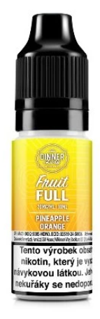 e-liquid Dinner Lady Bar Salts Fruit – FULL Pineapple Orange (Ananas, pomeranč) 10ml 20mg