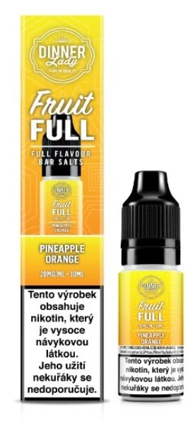 e-liquid Dinner Lady Bar Salts Fruit - FULL Pineapple Orange (Ananas, pomeranč) 10ml 20mg