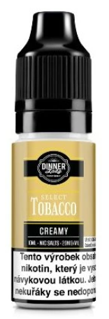 e-liquid Dinner Lady Bar Salts TOBACCO – Creamy Tobacco (Jemný tabák) 10ml 20mg