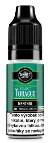 e-liquid Dinner Lady Bar Salts TOBACCO – Menthol Tobacco (Silný tabák s mentolem) 10ml 20mg