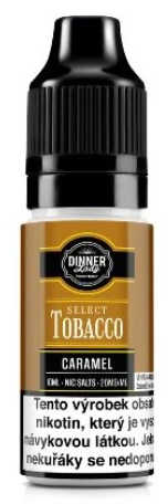 e-liquid Dinner Lady Bar Salts TOBACCO – Caramel Tobacco (Silný tabák s karamelem) 10ml 20mg