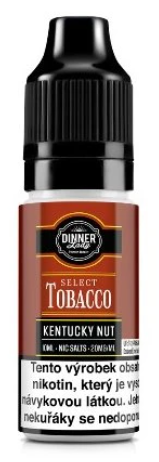 e-liquid Dinner Lady Bar Salts TOBACCO – Kentucky Tobacco (Kentucky tabák s ořechy) 10ml 20mg