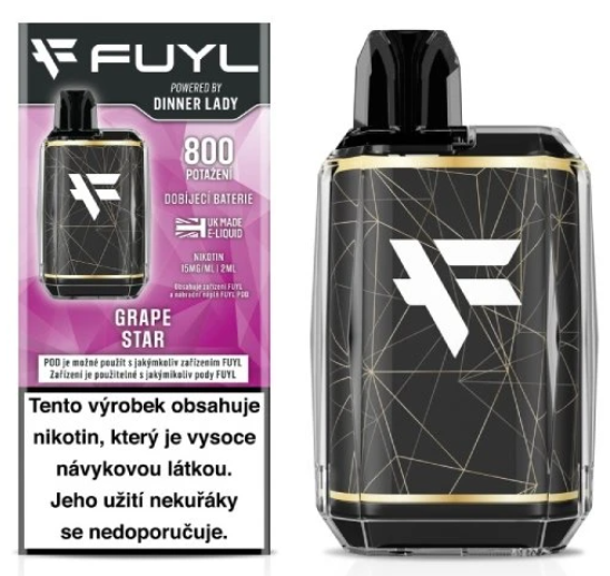 Dinner Lady FUYL POD Starter Kit - Grape Star (Chladivé hrozno, anýz) 15mg Chladivé hrozno, anýz