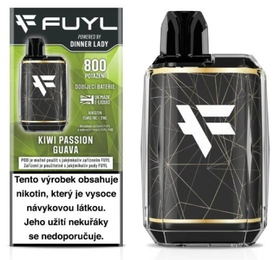 Dinner Lady FUYL POD Starter Kit - Kiwi Passion Guava (Kiwi, marakuja, guava) 15mg Kiwi, marakuja, guava