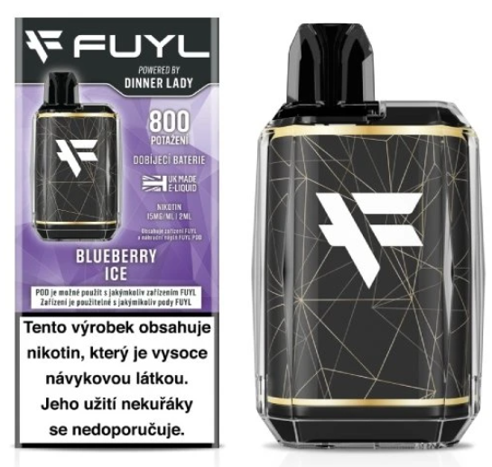 Dinner Lady FUYL POD Starter Kit - Blueberry Ice (Chladivá borůvka) 15mg Chladivá borůvka
