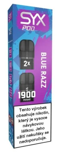 SYX POD náplň Blue Razz (Modrá malina) 2ks 16,5mg Modrá malina