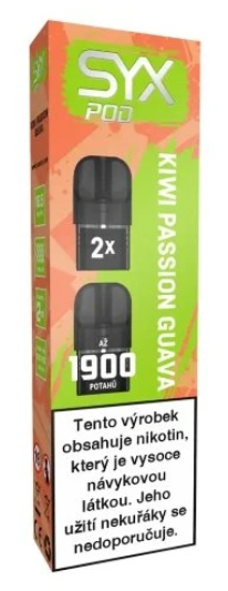 SYX POD náplň Kiwi Passion Guava (Kiwi, marakuja, guava) 2ks 16,5mg Kiwi, marakuja, guava