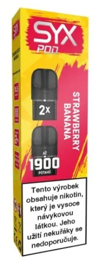 SYX POD náplň Strawberry Banana (Jahoda, banán) 2ks 16,5mg Jahoda, banán