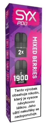 SYX POD náplň Mixed Berries (Bobulovitá směs) 2ks 16,5mg Bobulovitá směs