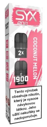 SYX POD náplň Coconut Melon (Meloun s kokosem) 2ks 16,5mg Meloun s kokosem