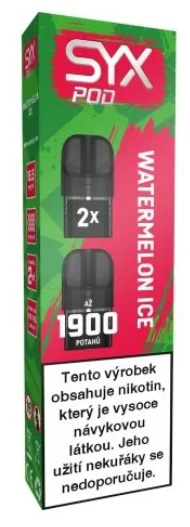 SYX POD náplň Watermelon Ice (Chladivý meloun) 2ks 16,5mg Chladivý meloun