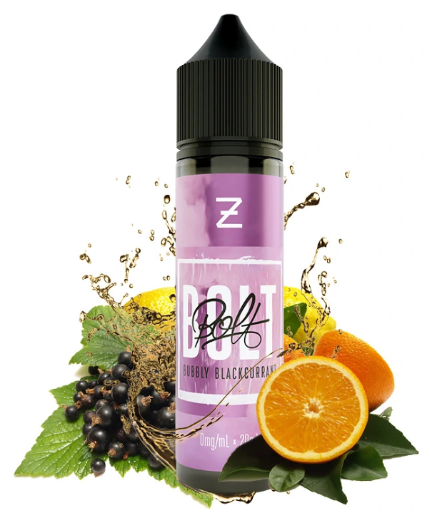 Příchuť Bolt by Zeus Juice S&V: Bubbly Blackcurrant (Černý rybíz, pomeranč, citron) 10ml