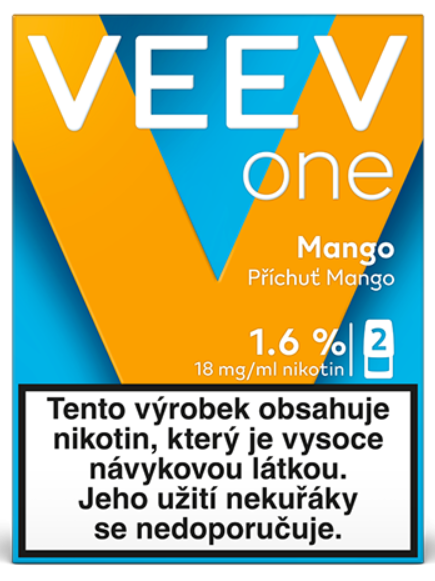 VEEV ONE náplň Mango 18mg - 2ks Mango