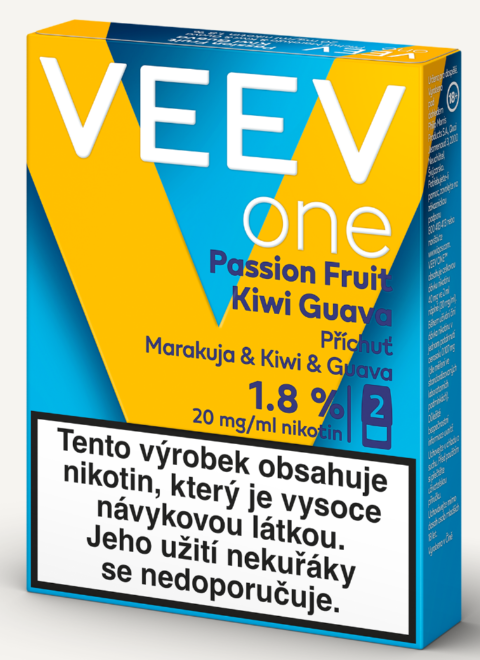 VEEV ONE náplň Passion Fruit, Kiwi, Guava 20mg – 2ks Marakuja, kiwi, guava