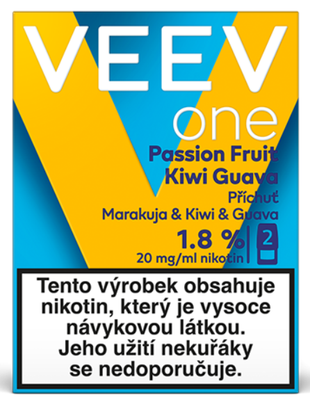 VEEV ONE náplň Passion Fruit, Kiwi, Guava 20mg - 2ks Marakuja, kiwi, guava