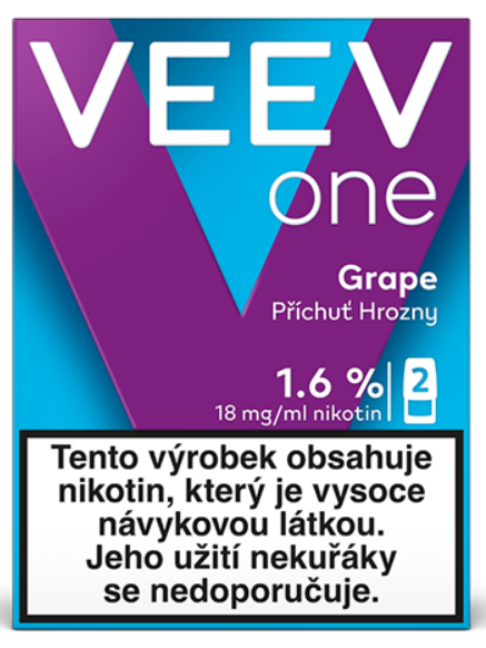 VEEV ONE náplň Grape 18mg - 2ks Hrozny