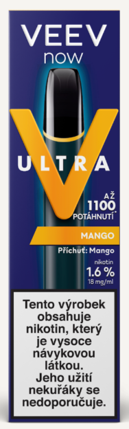 Levně VEEV NOW ULTRA jednorázová ecigareta - Mango 18mg