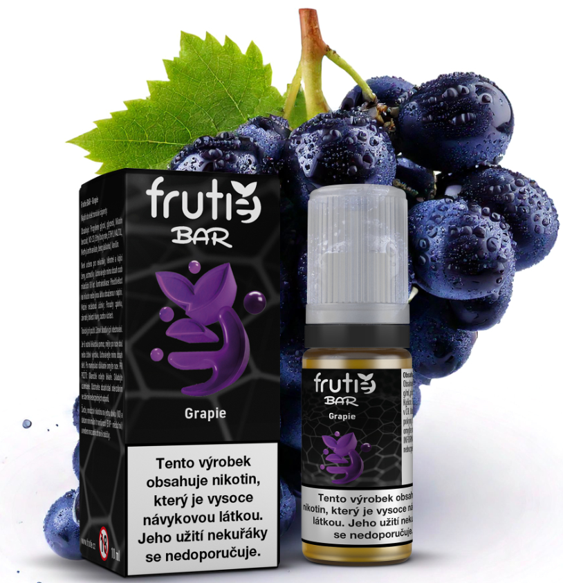 Frutie BAR - Grapie (Hrozno) 10ml Obsah nikotinu: 0 mg Hrozno