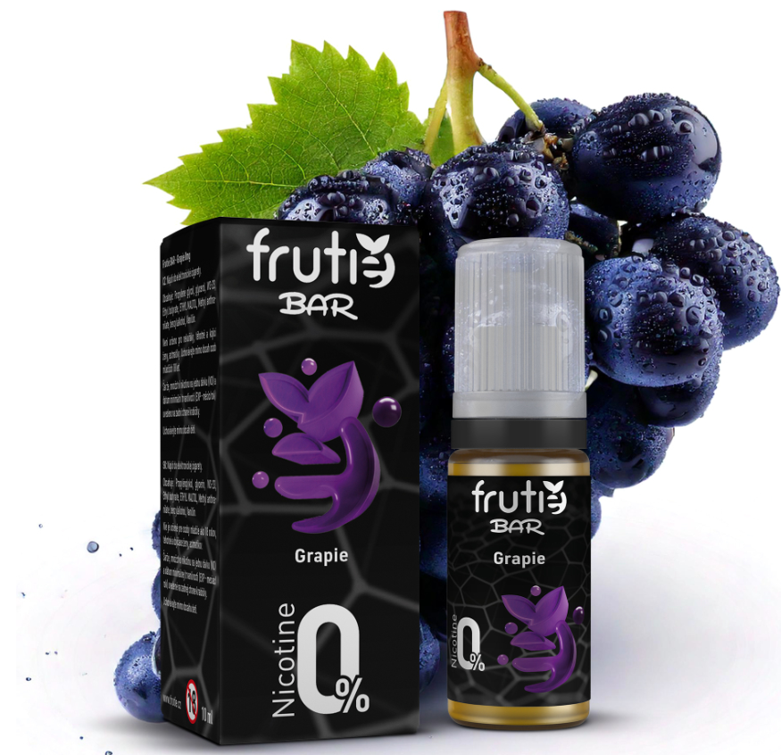 Frutie BAR – Grapie (Hrozno) 10ml Obsah nikotinu: 0 mg Hrozno