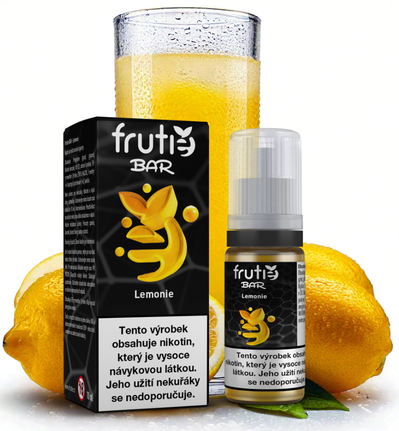 Frutie BAR – Lemonie (Citrusová směs) 10ml Obsah nikotinu: 0 mg Citrusová směs
